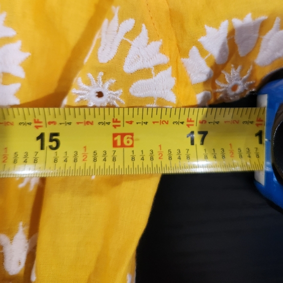 Yellow Floral Lace Dress - Picture 9 of 11